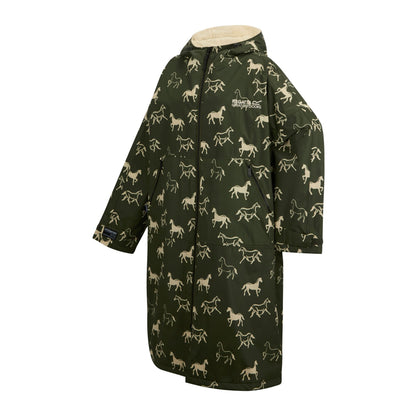 Regatta Adult WP Robe - Dark Khaki Horse