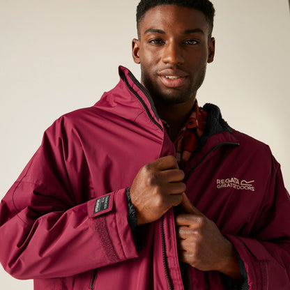 Regatta Adult Waterproof Changing Robe - Dark Maroon
