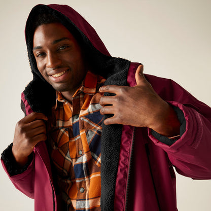 Regatta Adult Waterproof Changing Robe - Dark Maroon