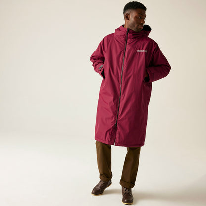 Regatta Adult Waterproof Changing Robe - Dark Maroon