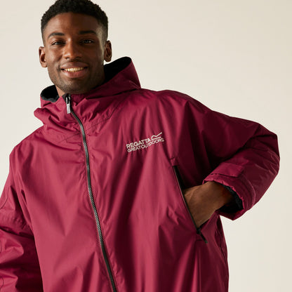 Regatta Adult Waterproof Changing Robe - Dark Maroon
