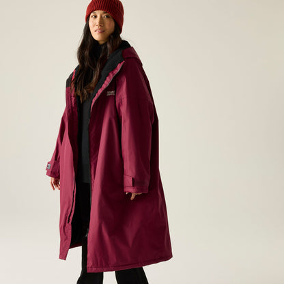 Regatta Adult Waterproof Changing Robe - Dark Maroon