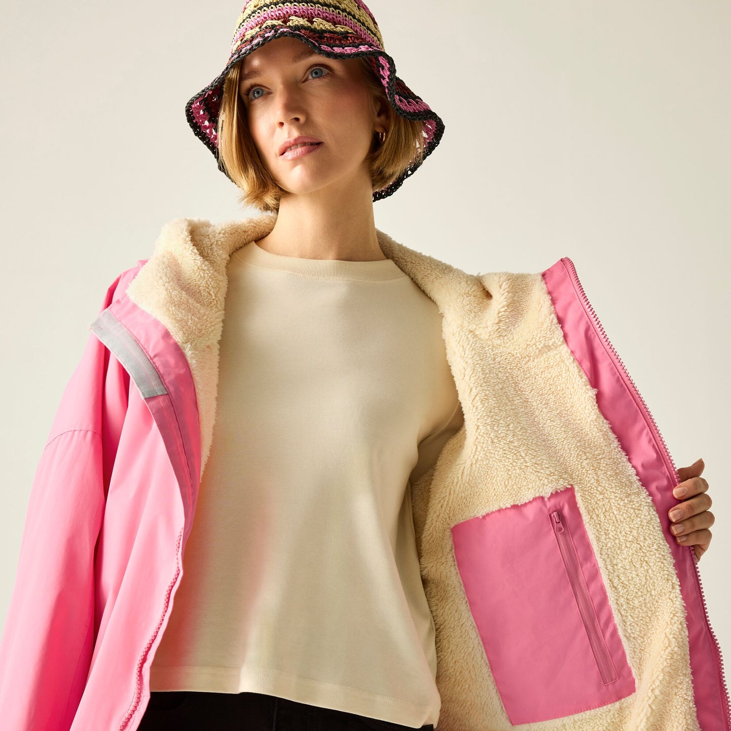 Regatta Adult WP Robe - Pink Lemonade