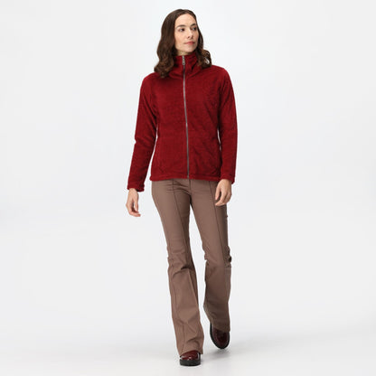 Regatta Women's Heloise Full Zip Fleece -  Cabernet Eyelash Fluffy