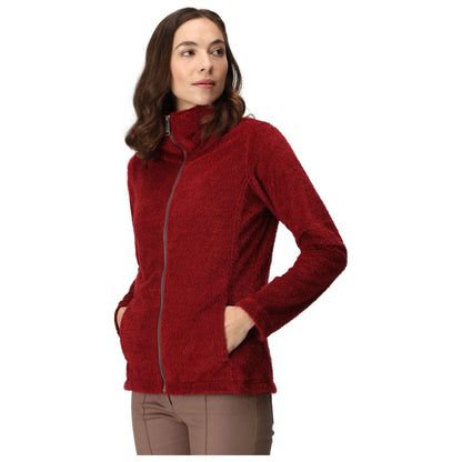 Regatta Women's Heloise Full Zip Fleece -  Cabernet Eyelash Fluffy