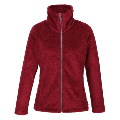 Regatta Women's Heloise Full Zip Fleece -  Cabernet Eyelash Fluffy