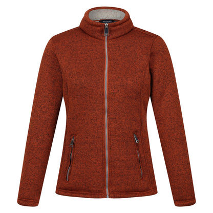 Regatta Women's Razia II Full Zip Bonded Fleece - Burnt Copper/Light Vanilla