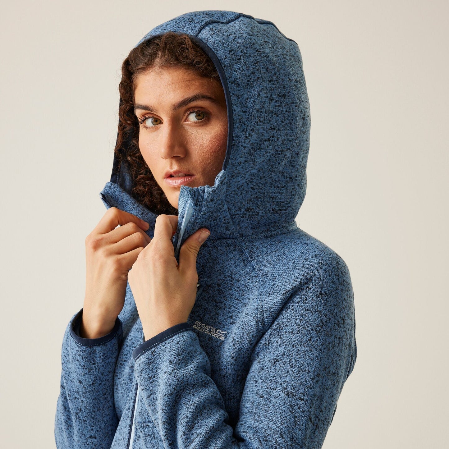 Regatta Women's Newhill Hooded Fleece - Coronet Blue/Clear Sky