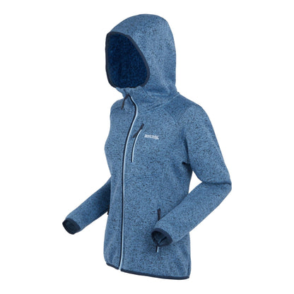 Regatta Women's Newhill Hooded Fleece - Coronet Blue/Clear Sky