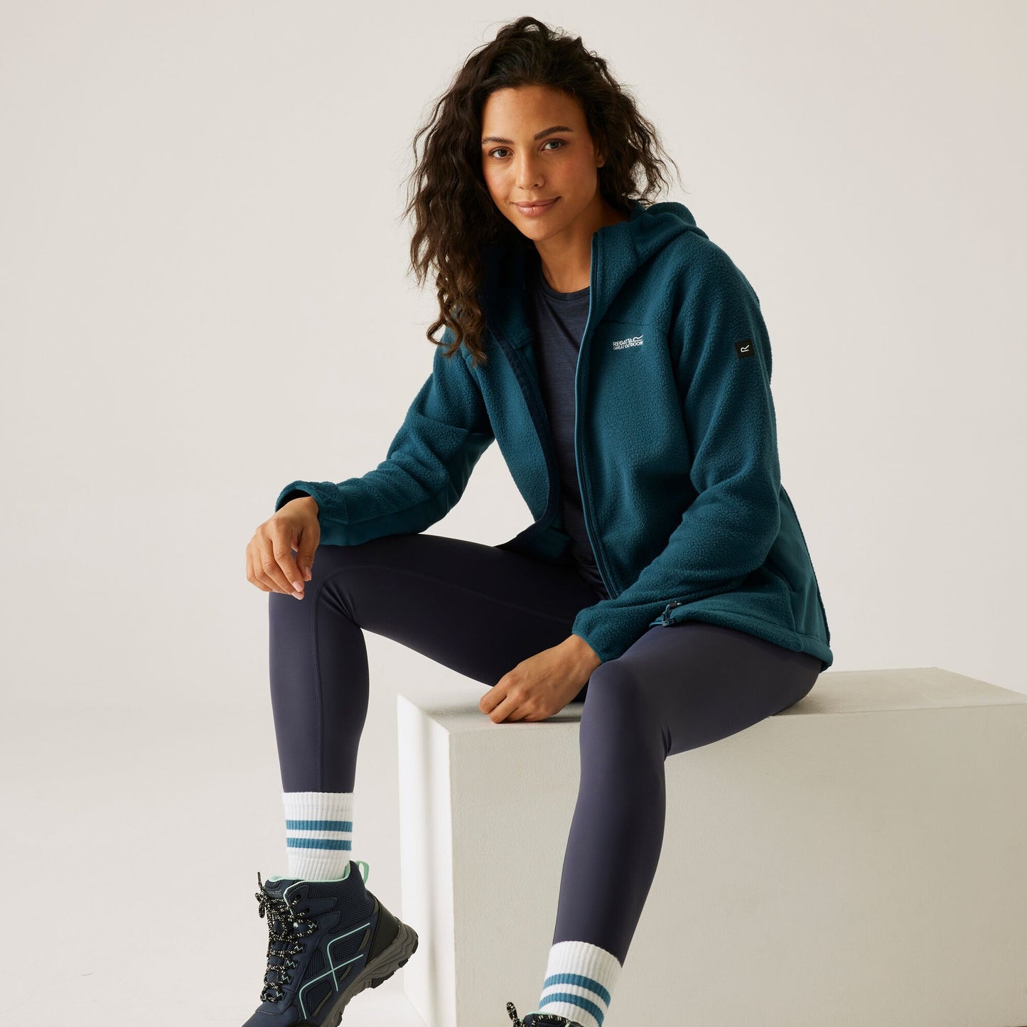 Regatta Women's Elinn Hooded Fleece - Moroccan Blue