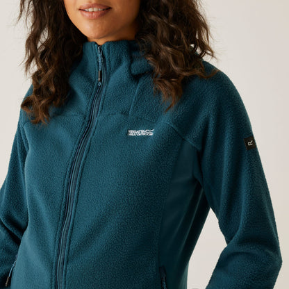 Regatta Women's Elinn Hooded Fleece - Moroccan Blue