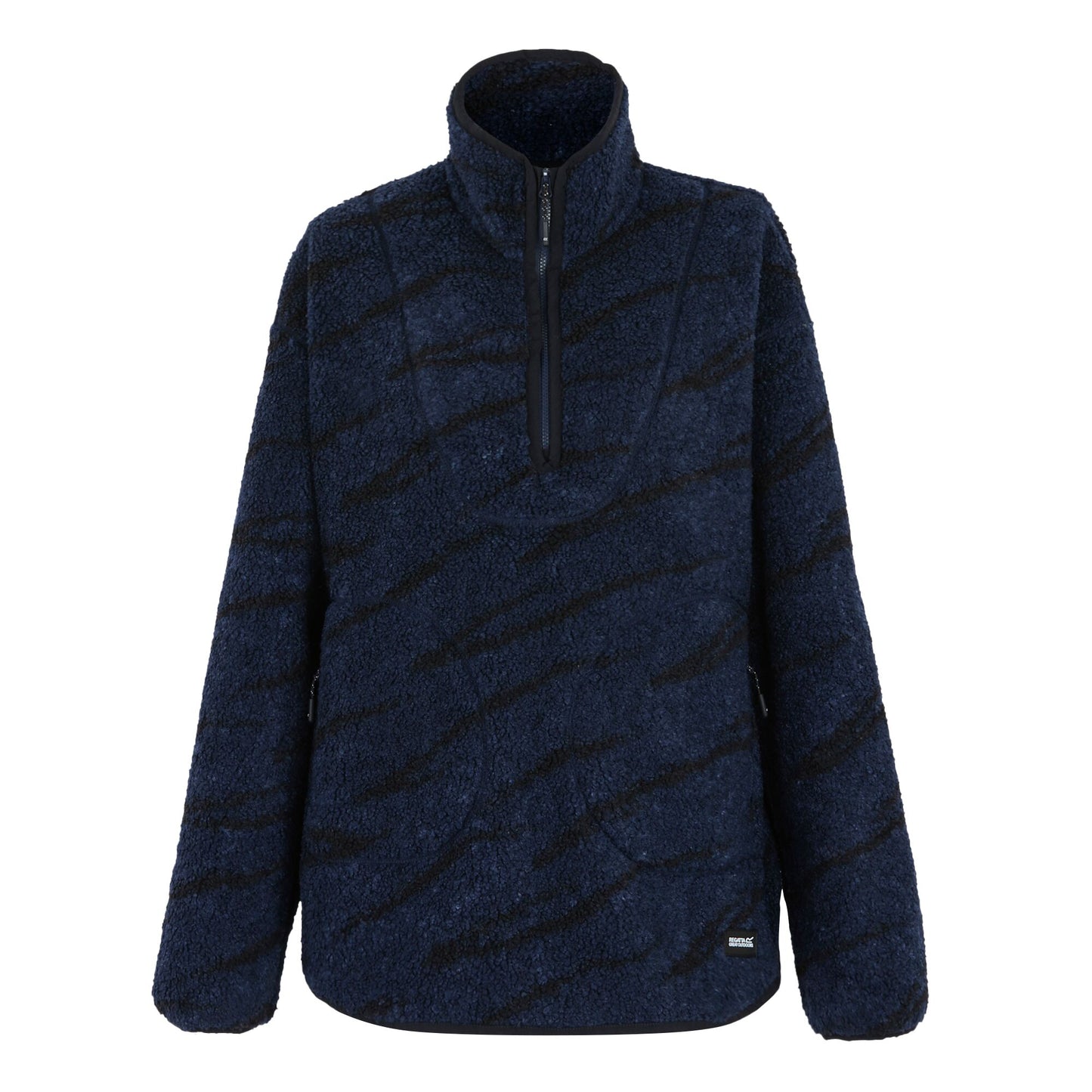 Regatta Women's Frankie Borg Half Zip Fleece - Navy Abstract