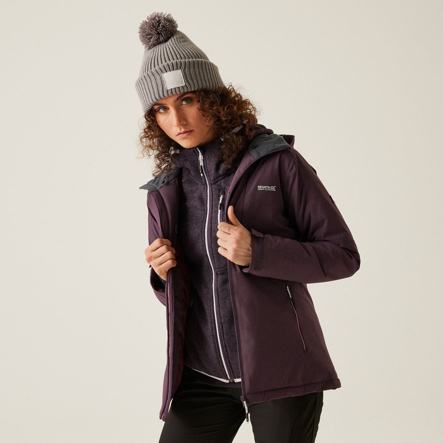 Regatta Women's Highton Stretch IV Padded Jacket - Deep Plum