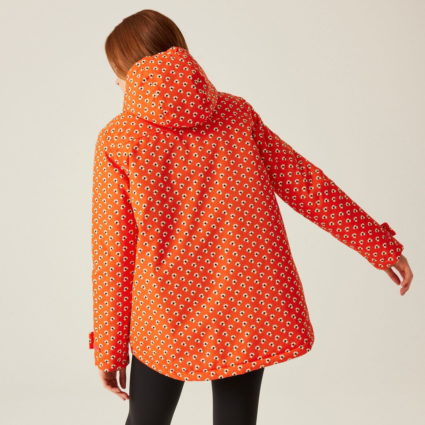 Orla Kiely Midlength Waterproof Jacket - Clover Red