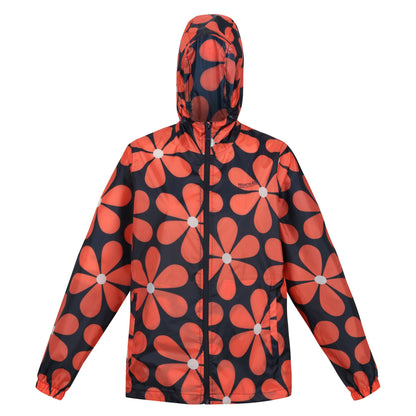 Orla Kiely Waterproof Pack-It Jacket - Navy Daisy