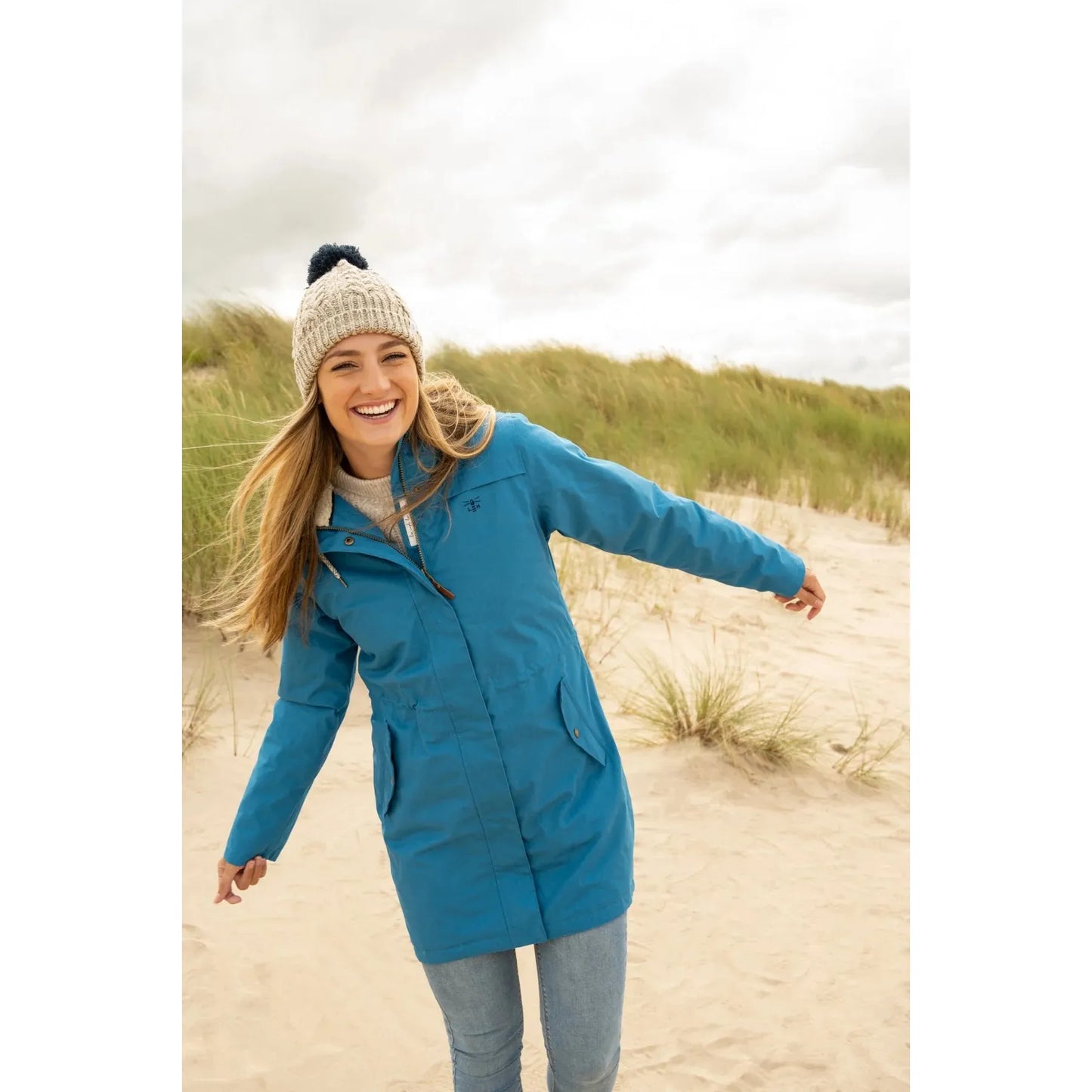 Lighthouse Abigail - Women's Waterproof 3/4 length Coat - Teal