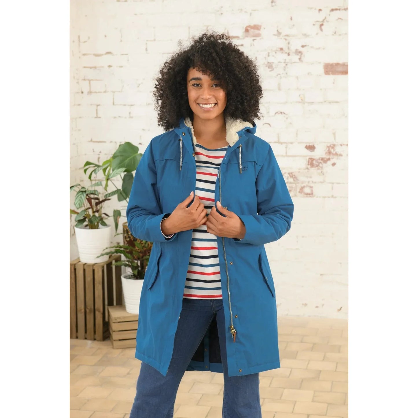 Lighthouse Abigail - Women's Waterproof 3/4 length Coat - Teal