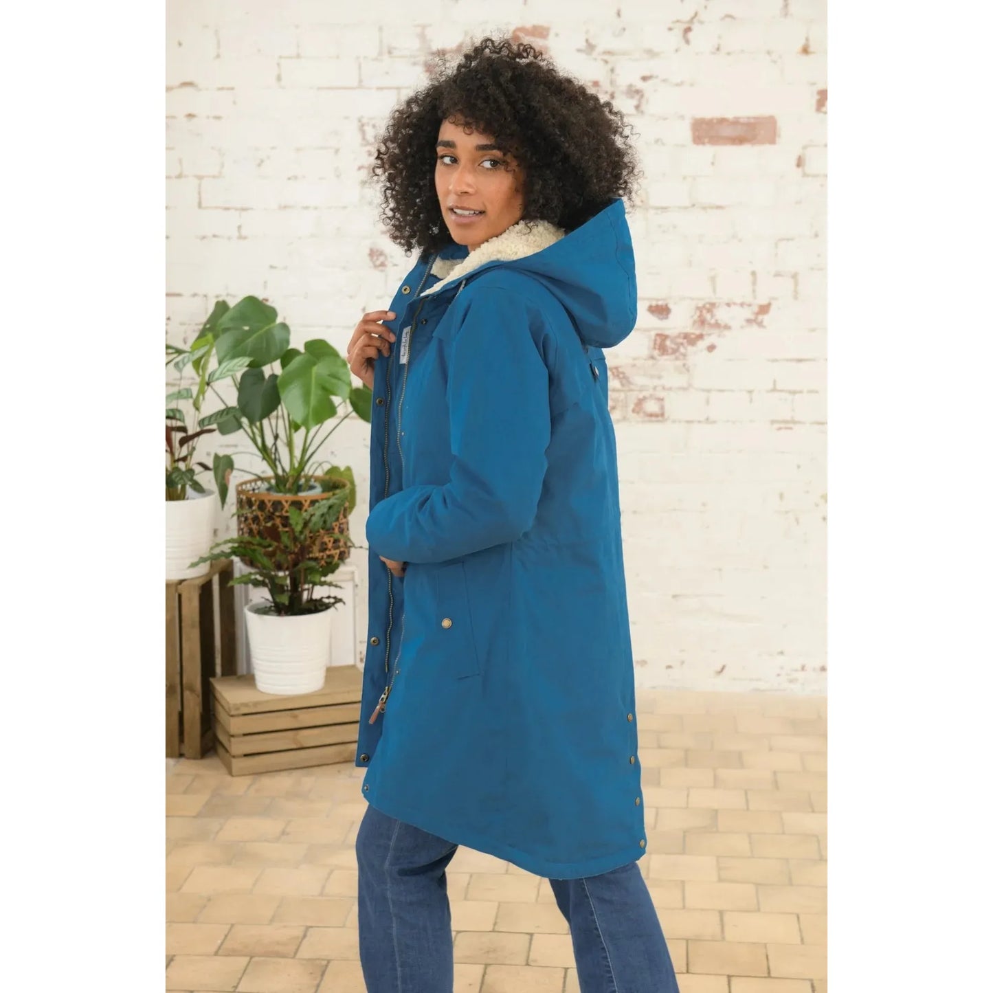 Lighthouse Abigail - Women's Waterproof 3/4 length Coat - Teal