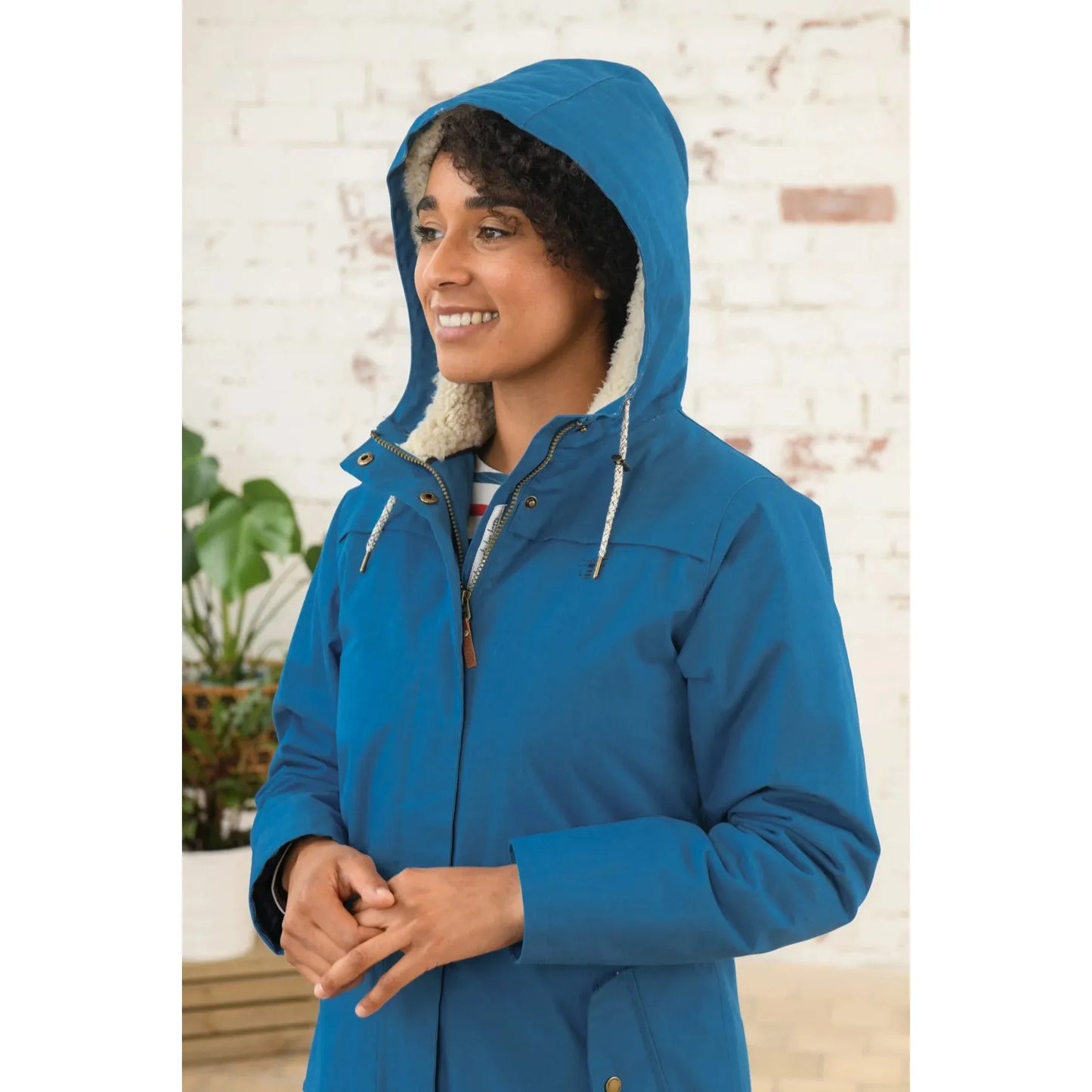 Lighthouse Abigail - Women's Waterproof 3/4 length Coat - Teal