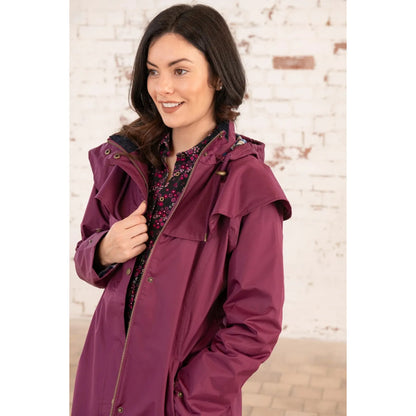 Lighthouse Women's Outback Full Length Waterproof Raincoat - Plum