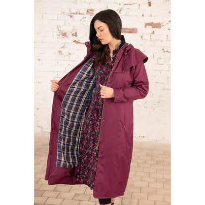 Lighthouse Women's Outback Full Length Waterproof Raincoat - Plum