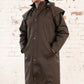 Lighthouse Men's Stockman Full Length Raincoat - Chocolate