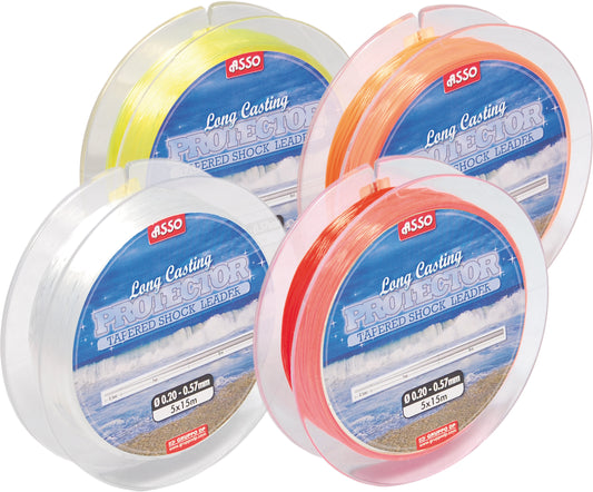 Asso Tapered Leader - 18-70lb - Clear (5 x 15m)