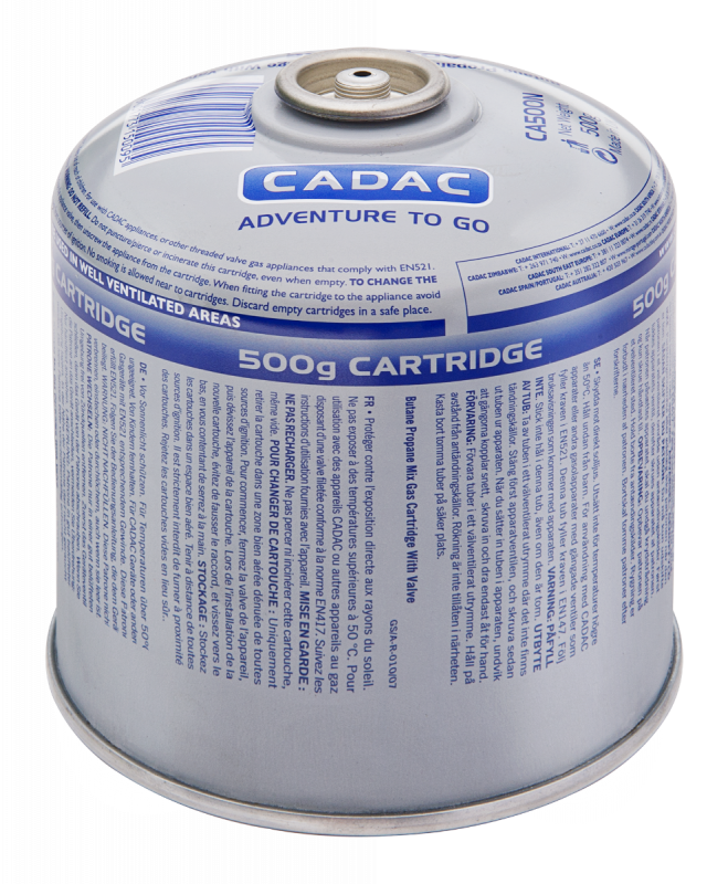 Cadac EN417 Threaded 500g Gas Cartridge - Available in store only