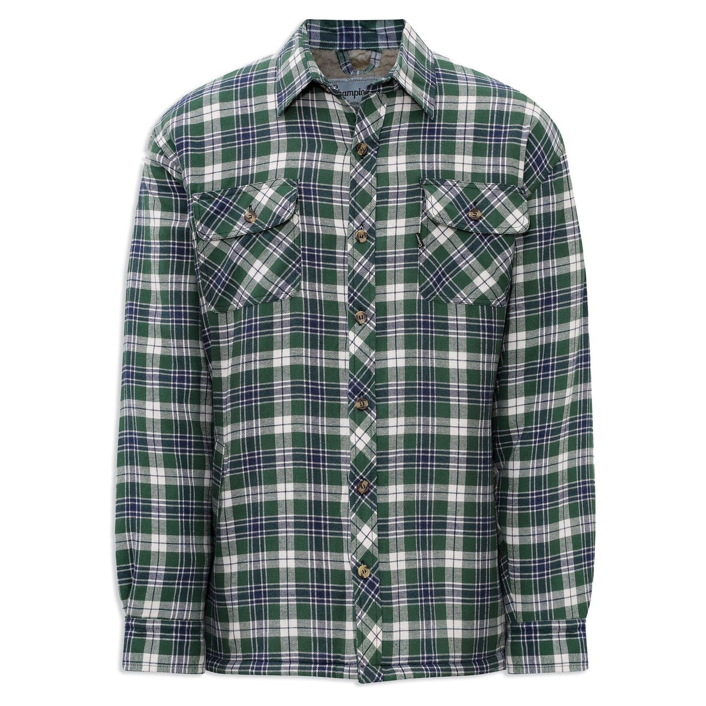 Champion Pennine Sherpa Fleece Lined Shirt - Green