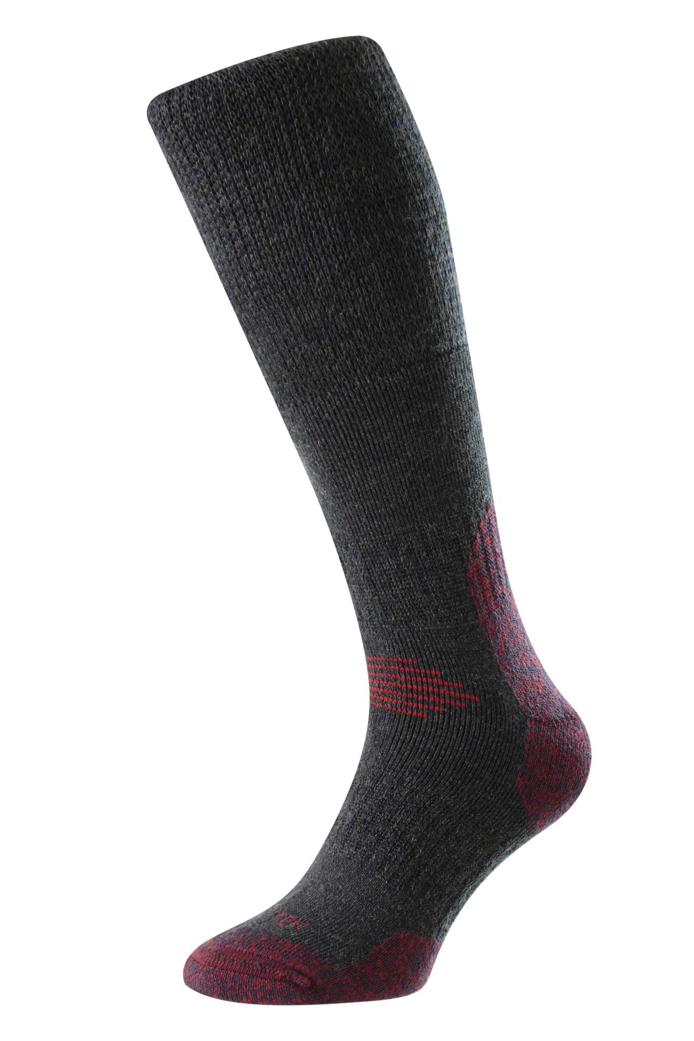 HJ Hall ProTrek HJ703 - Mountain Comfort Top Socks - Navy/Red