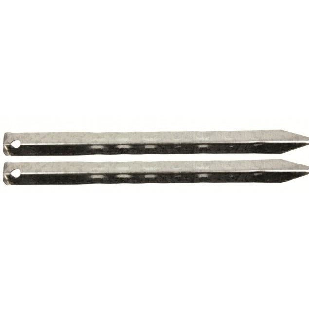 Rippled Angle Steel Peg - 7.25"/18cm