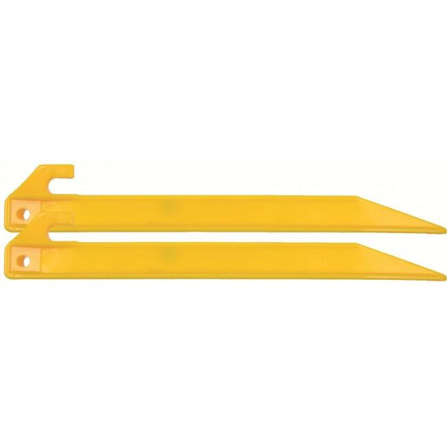 9" (22.5cm) Yellow Plastic Angle Peg