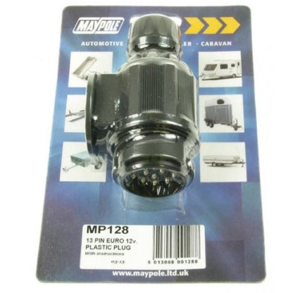 Maypole 13 pin Euro 12v Plastic Plug