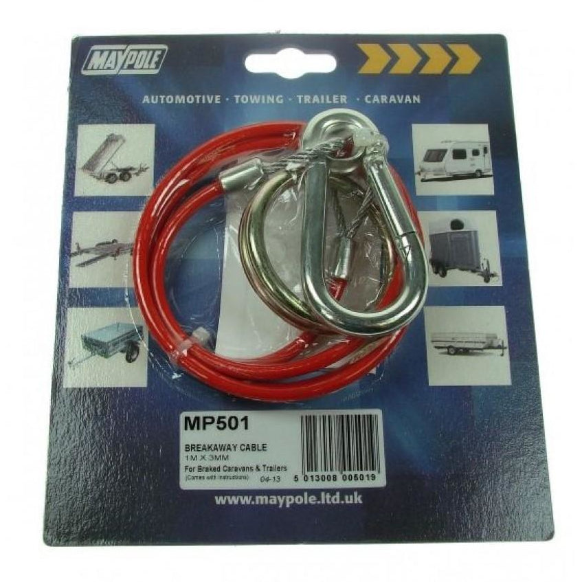 Maypole Breakaway Cable Red - 1m x 3mm