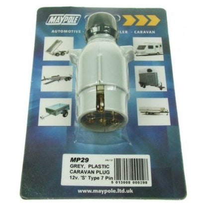 Maypole Caravan Plug 12V S Type 7 Pin