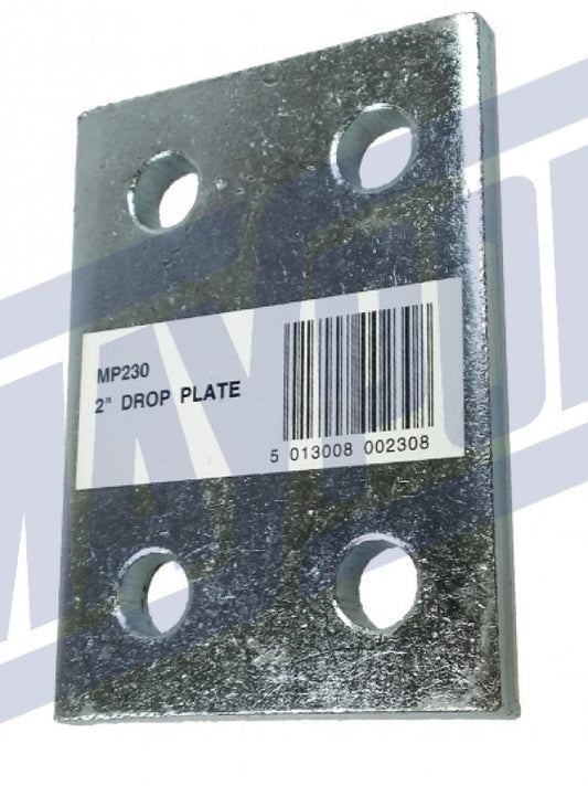 Maypole Drop Plate Zinc Plated 2" 52mm