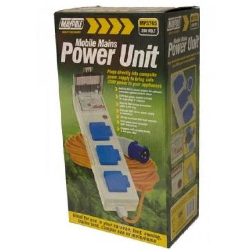 Maypole Mobile Mains Power Unit - Camping Hook Up