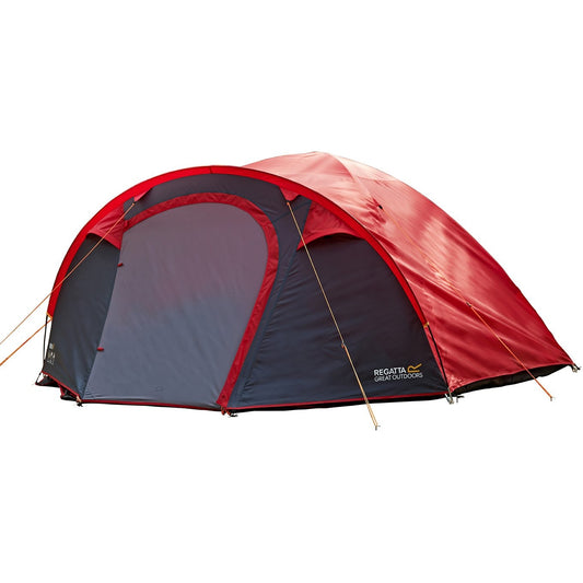 Regatta Kivu 4 v2 - 4 Person Dome Tent - Pepper/Seal Grey - Available In Store Only
