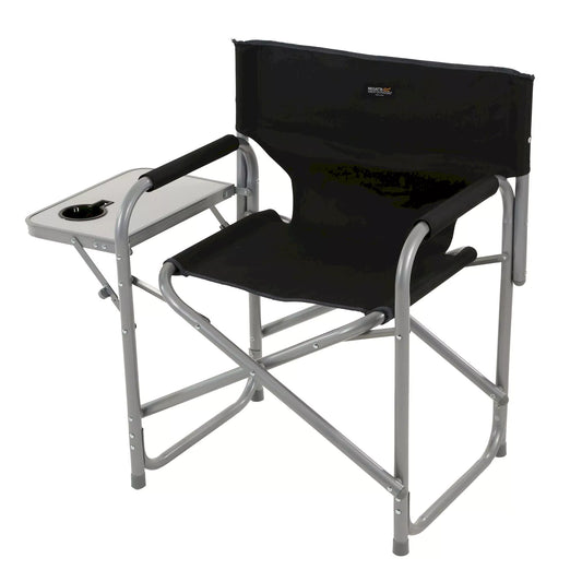 Regatta Sedile Directors Chair Black Seal Grey - Available in store only