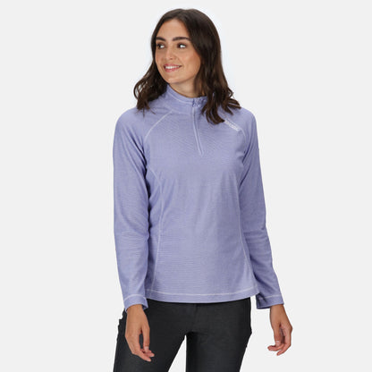 Regatta Women's Lightweight Half Zip Fleece - Lilac/White