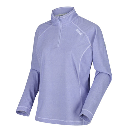 Regatta Women's Lightweight Half Zip Fleece - Lilac/White