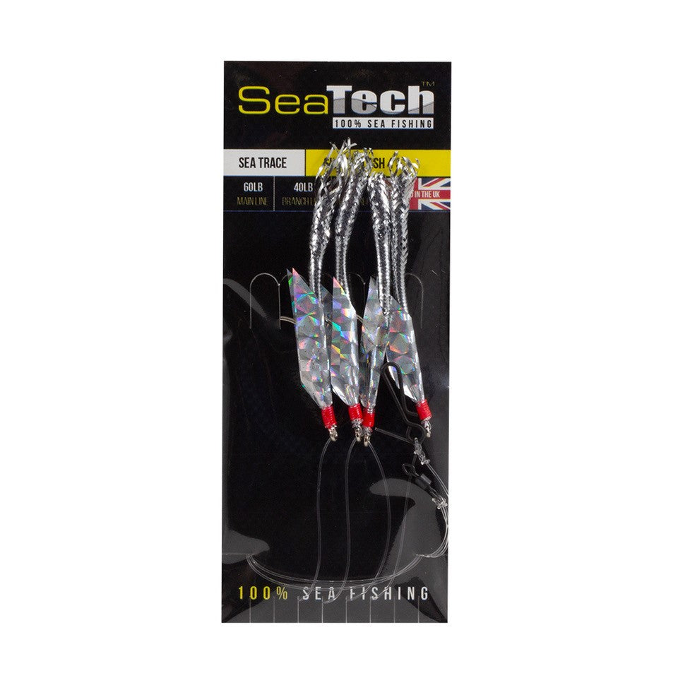 SeaTech Silver Flash Lures - 4