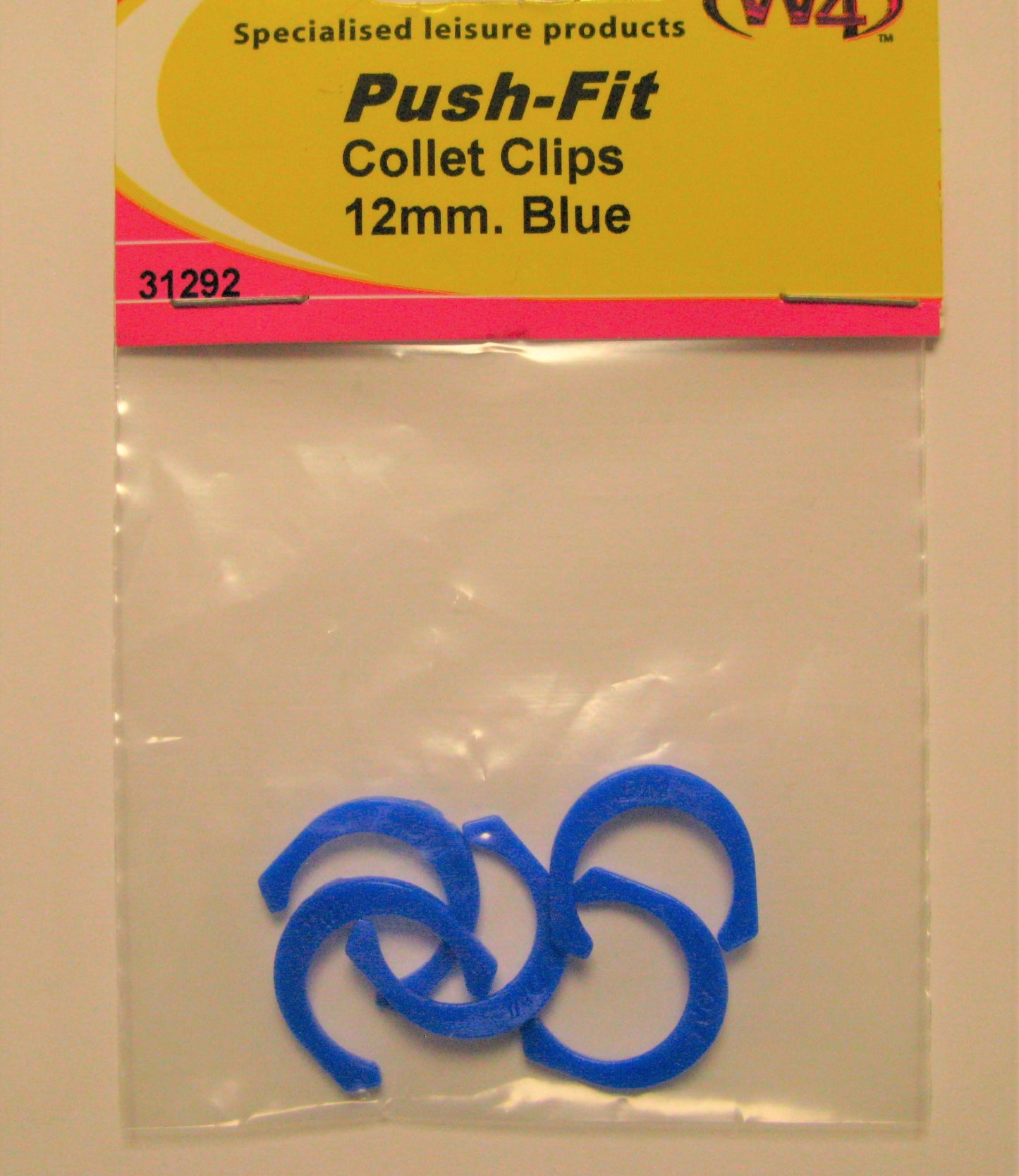 W4 Push Fit Collet Clips 12mm - Blue (5)