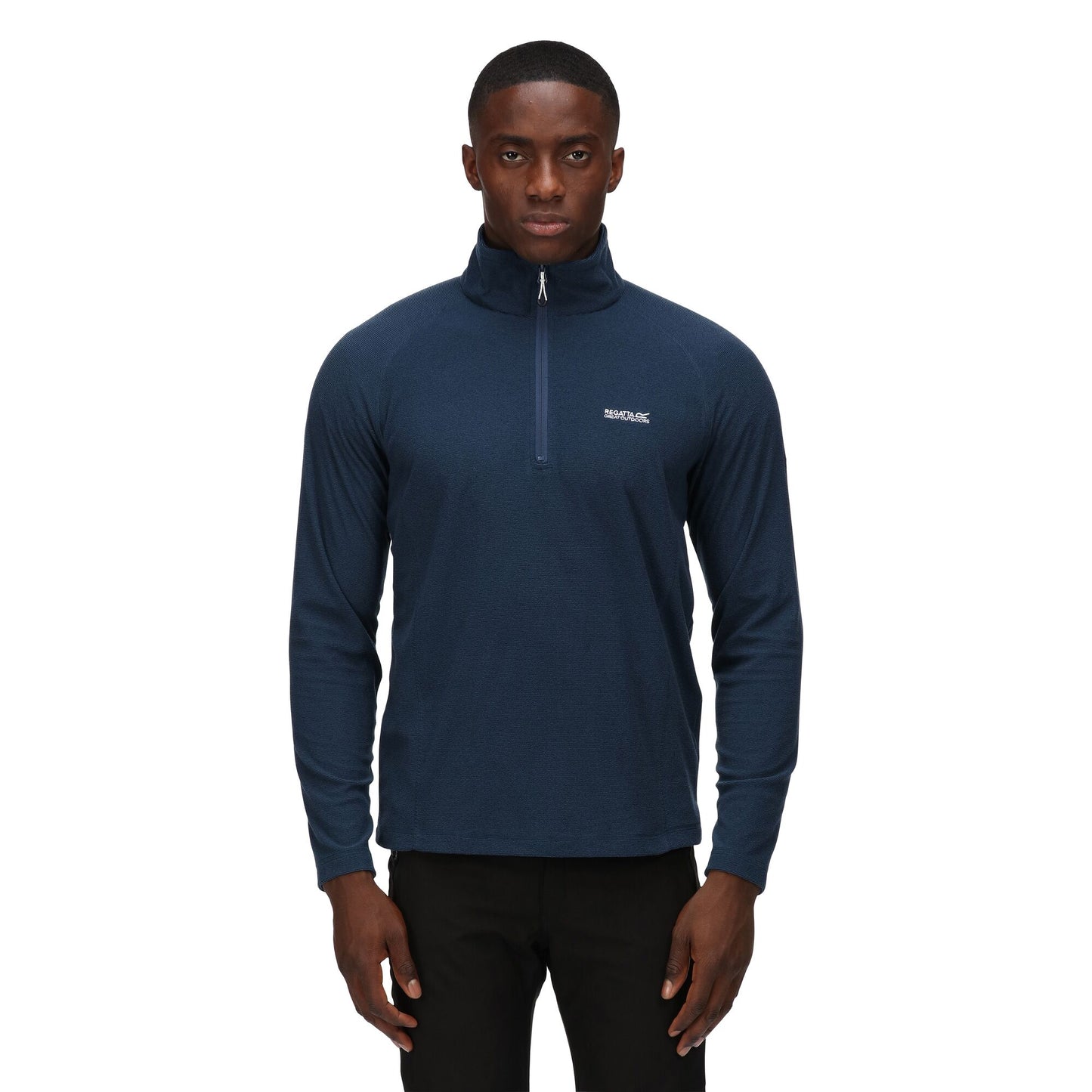 Regatta Men's Montes Lightweight Half Zip Fleece - Moonlight Denim/Black