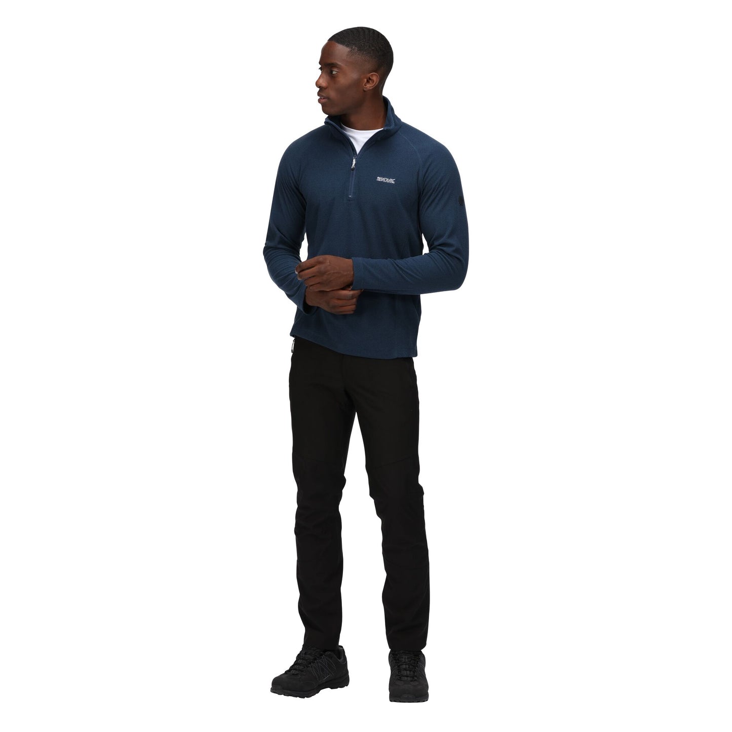 Regatta Men's Montes Lightweight Half Zip Fleece - Moonlight Denim/Black