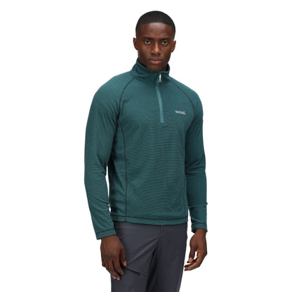 Regatta Montes Lightweight Half Zip Fleece - Pacific Green/Black