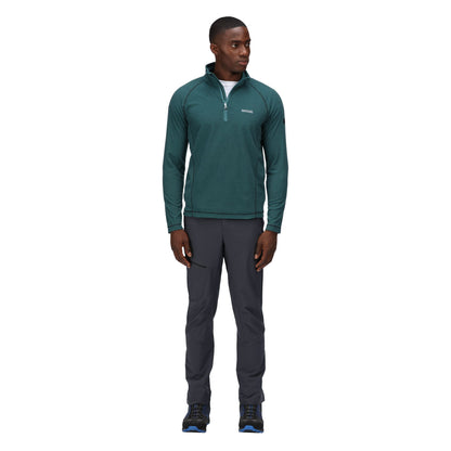 Regatta Montes Lightweight Half Zip Fleece - Pacific Green/Black