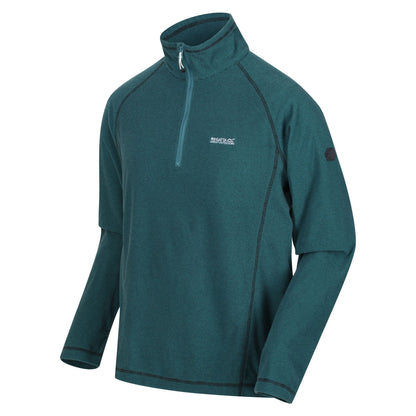 Regatta Montes Lightweight Half Zip Fleece - Pacific Green/Black