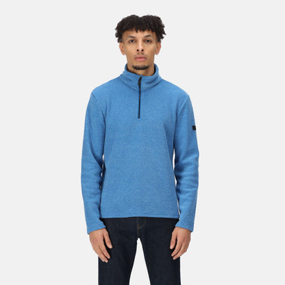 Regatta Edley Men's Half Zip Fleece -  Snorkel Blue Linear
