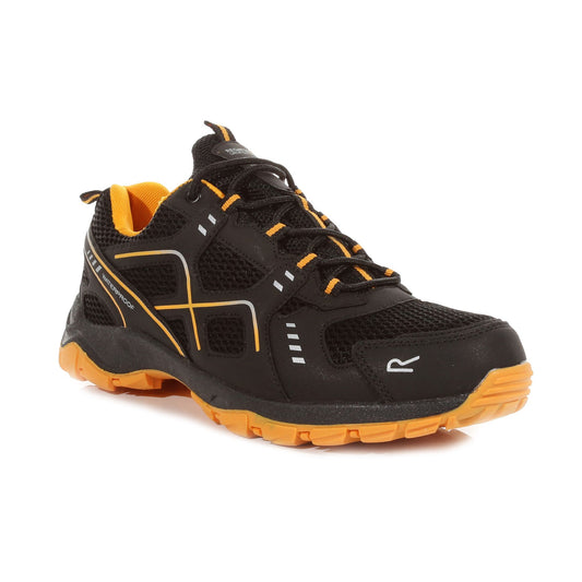 Men's Vendeavour Waterproof Walking Shoes - Black/Regatta Orange